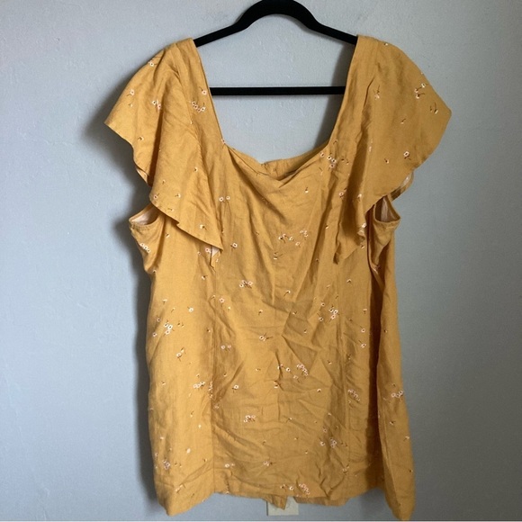 Ana NWT Yellow Floral Sundress Size 2X - Picture 3 of 4